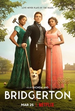 Cartel de la segunda temporada de  la serie The Bridgerton