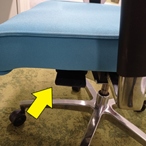 imagen de la docente, sobre una mesa y su seguridad