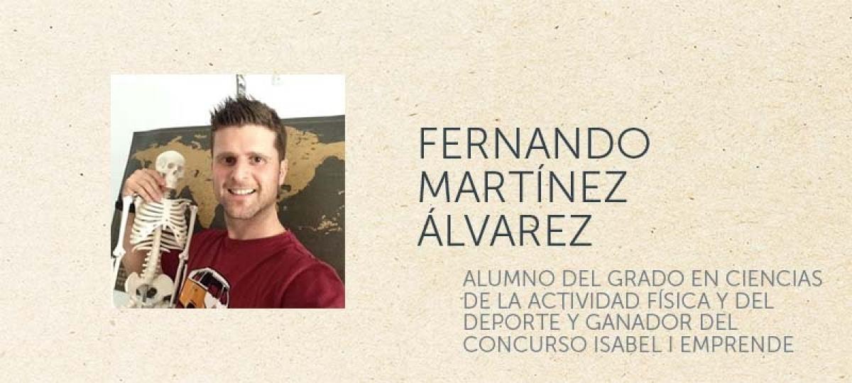 Fernando Martínez Álvarez, uno de los ganadores de la primera edición del concurso Universidad Isabel I Emprende.