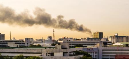 Incendio en un edificio