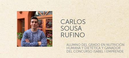 Carlos Sousa Rufino, uno de los ganadores de la primera edición del Concurso Isabel I Emprende.