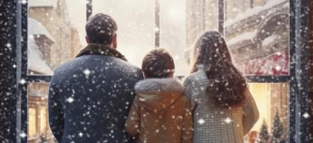 Navidad con nieve.